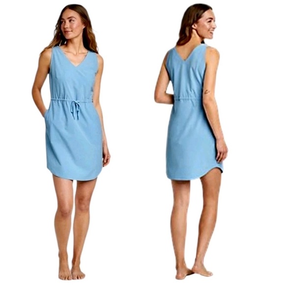 - Eddie Bauer M Blue Departure Easy Tank Dress! NEW! - Picture 2 of 16